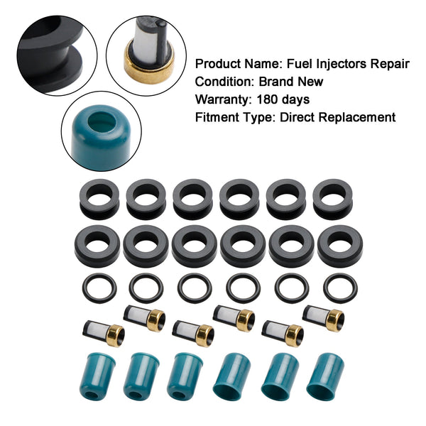 1988-1995 Toyota 4 Runner 3VZE Truck Fuel Injector Repair Seal Rebuild Kit 4-319