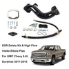 Kit de tuyau de pont d'admission de coude d'admission à haut débit + Kit de suppression de refroidisseur de vanne EGR pour 2011-2015 GMC Chevy Duramax 6.6L LML