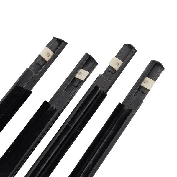 4 Stück Türglas-Gürtel-Außenform-Dichtungsstreifen für Suzuki Grand Vitara 09–13