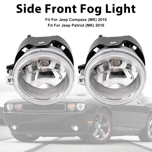 Pair Front Fog Light For Jeep Compass Dodge Charger Caliber 5182025AA