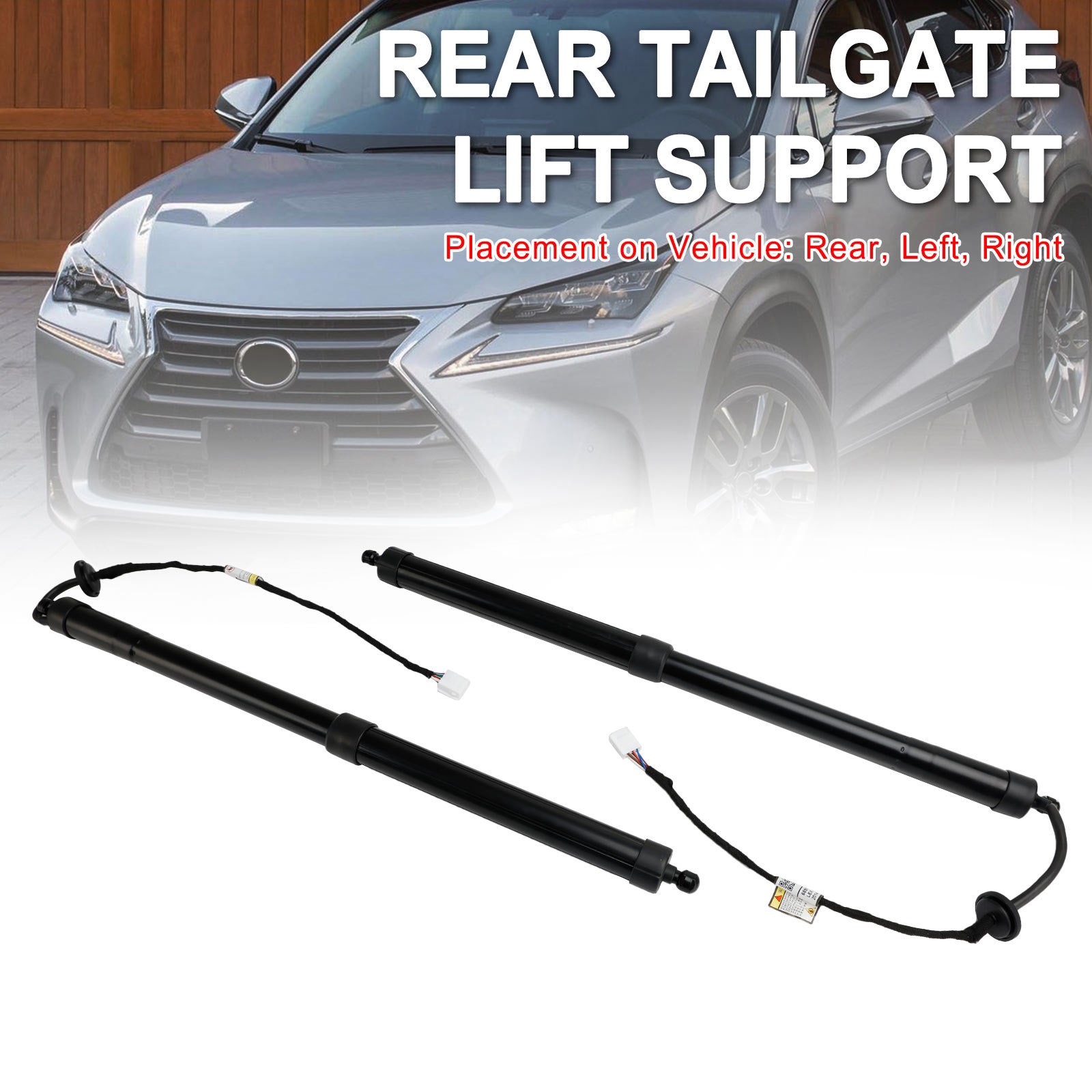 2PCS zadní elektrické vzpěry zadních dveří vhodné pro Lexus NX200t NX300h 2.0L 2.5L 2015-2017