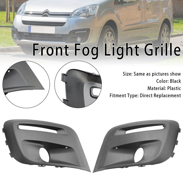 2015-2018 Citroen Berlingo Peugeot Partner Front Bumper Foglight Grille 1513564680