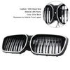 2022-2024 BMW IX3 G08 LCI Dobbel Lamell Svart Nyre Grill Grill Generic