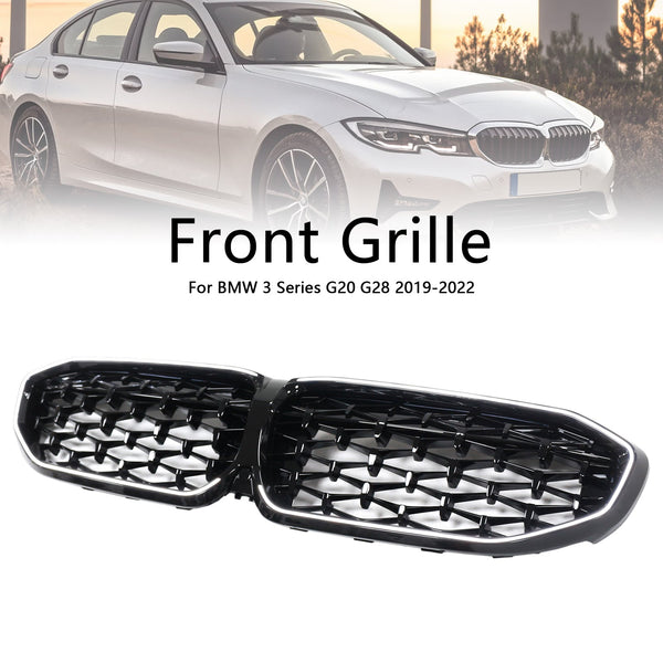 2019-2022 BMW 3 Series G20 Black Diamond ledvinová mřížka grilu 51138072085 Generic