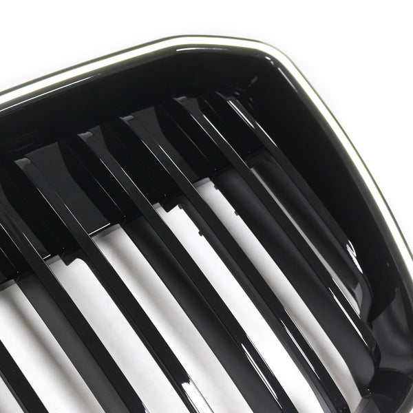 2022-2024 BMW IX3 G08 LCI DOBBEL LAVER GLOSS SVART FRONT NYRET GRILL GRILLER Generisk