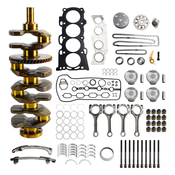 2005-2010 Scion TC 2AZ-FE 2,4 L Kit de reconstruction de révision du moteur avec des tiges de vilebrequin kit de synchronisation 13401-28030 générique