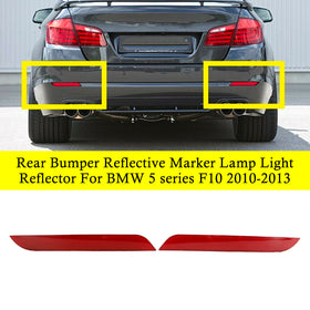 BMW 5-Series F10 F18 10-13 Rear Bumper Reflective Marker Lamp Light Reflector 63147203237 63147203238 Generic