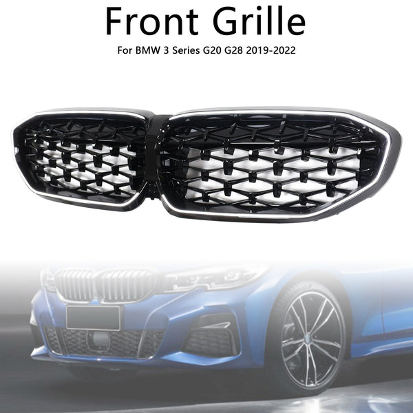 2019-2022 BMW 3 Series G20 Black Diamond ledvinová mřížka grilu 51138072085 Generic