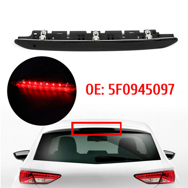 Black Lens High Level Brake LED Light Rear 3rd Stop For Seat Leon 5F 2011-2016