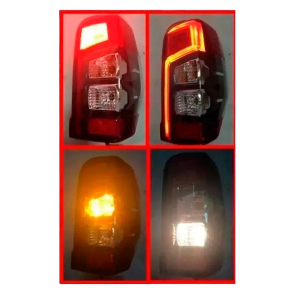 2019-2023 Mitsubishi Triton L200 Pair LED bageste stop bremsebaglampe Generisk
