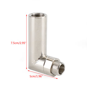 M18 X 1.5 90 Degree O2 Sensor Angled Extender Spacer Oxygen Bung Extension Generic