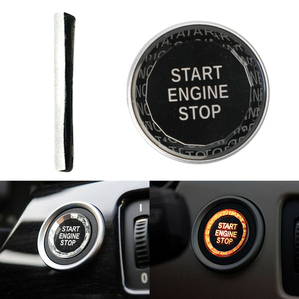 1975-2016 BMW 1-8 Series E81 E82 E87 E88 E21 E30 E36 E46 E90 E91 E92 E93 E28 E34 E39 E60 E61 E24 E63 E64 E23 E32 E38 E65 E66 E31 E85 E86 E89 Start Stop Engine Button Crystal Generic
