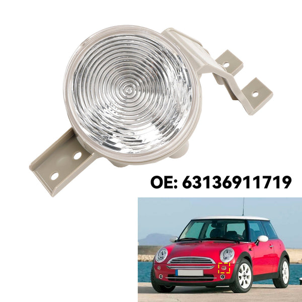 2001.06-2006.09 MINI R50 R53 Par de luces indicadoras delanteras Lente transparente intermitente 63136911720 63136917846 Genérico