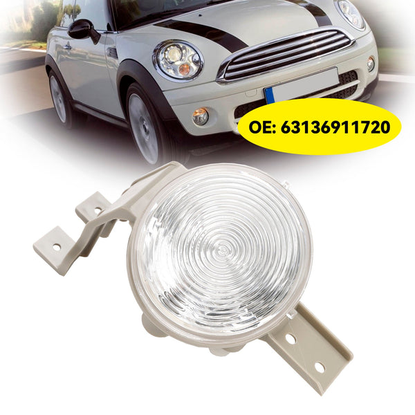 2001.06-2006.09 MINI R50 R53 Coppia di indicatori di direzione anteriori Lampada lampeggiante Lente trasparente 63136911720 63136917846 Generico