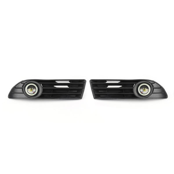 Par de luces antiniebla LED para Volkswagen POLO 2005-2009, parrilla+arnés de cableado, juego genérico