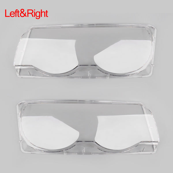 1999-2001 BMW E38 Left+Right Car Clear Headlight Headlamp Lens Cover Shell