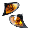 Left+Right Front Indicator Turn Signal Yellow Corner Lights Fit For BMW 3 Series E46 02-05 Generic