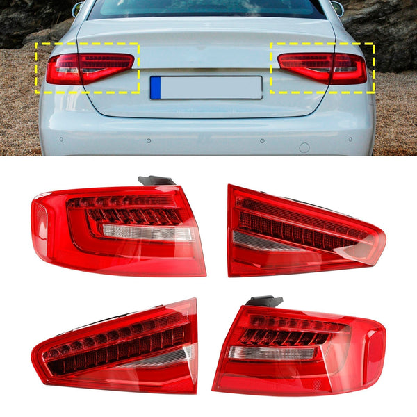 2013, 2015-2016 Audi A4 Quattro (submodel: Premium, Premium Plus) Rear Tail Light Lamp 8K5945101AC Generic