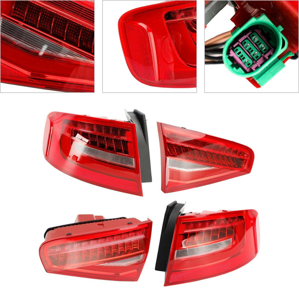 2013, 2015-2016 Audi A4 Quattro (submodel: Premium, Premium Plus) Rear Tail Light Lamp 8K5945101AC Generic