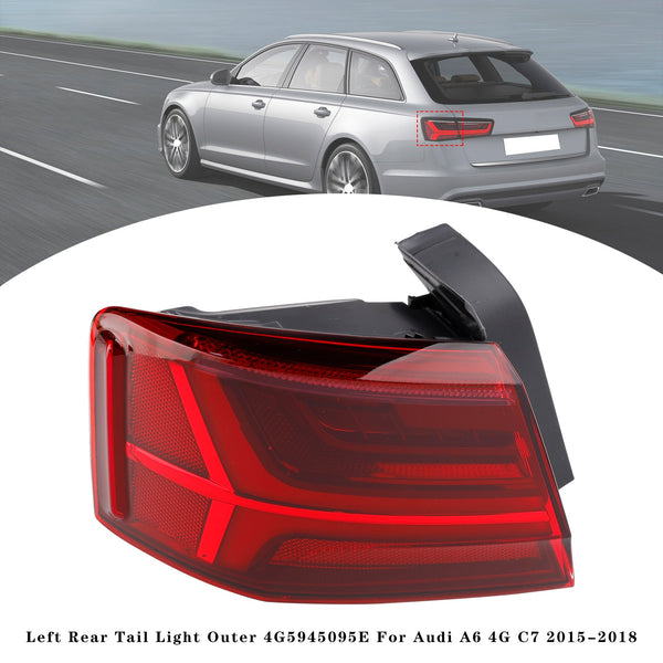 2015-2018 Audi A6 4G C7 Vlevo+pravý pár zadní ocasní světlo vnější 4G5945095E 96E generic