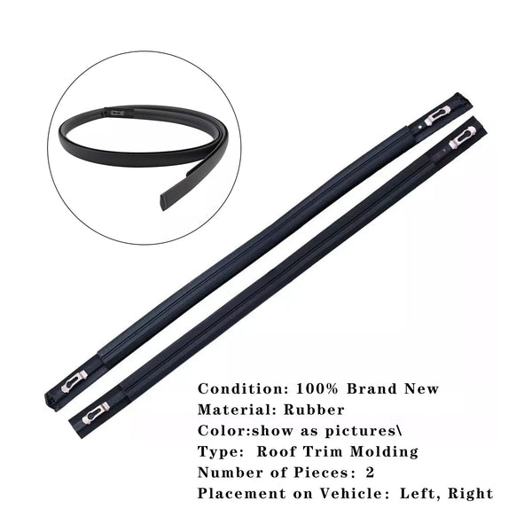 2012-2015ホンダシビック4ドアシビックセダン2PCSルーフドリップモールディングトリム左＆右側74316-TR0-A01 74306-A01RUBBERジェネリック