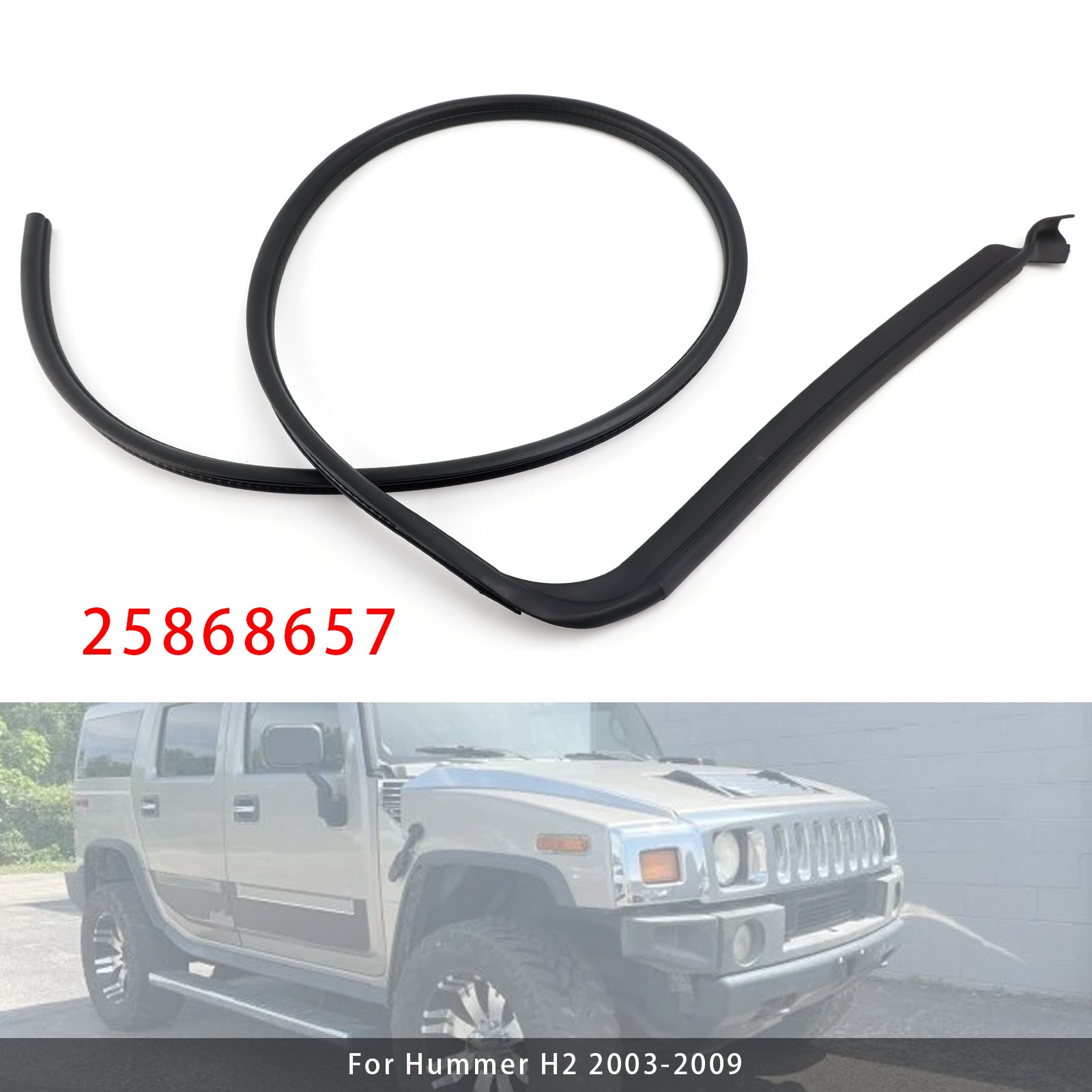 Levá+pravá dveřní lišta 25868657 25868658 pro Hummer H2 2003-2009