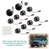 1983-1990 Land Rover Defender 90/110 10Pcs Smoke Led DRL Driving Daytime Fog Tail Lights Kit