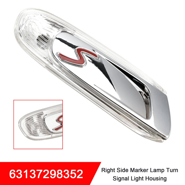 2014-2021 MINI F55 F56 F57 S PAIR SIDE MARKER LAMP TURN SIGNAL Light Housing 63137298351 63137298352 Generisk