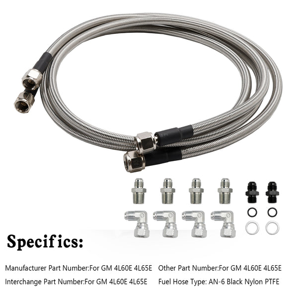 Kit linee di raffreddamento trasmissione automatica GM 4L60E 4L65E Kit tubi flessibili 6-AN generico