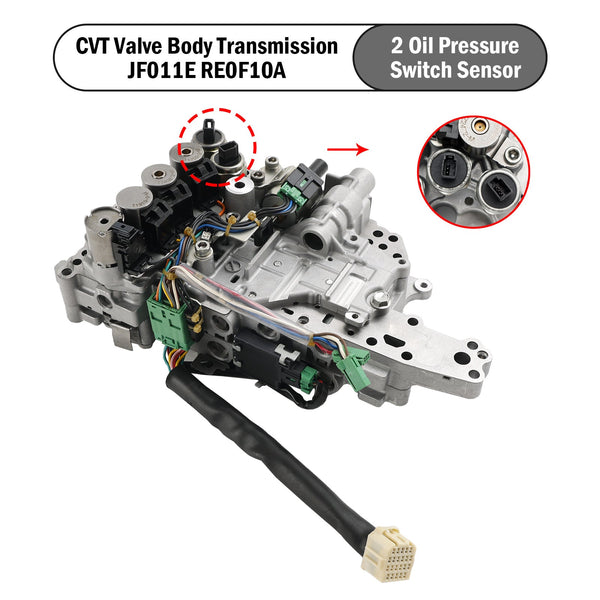 2006-2017 ジープ コンパス F/4WD L4 2.0L & 2.4L CVT バルブボディ トランスミッション JF011E RE0F10A F1CJA 33470