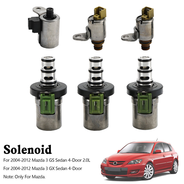 2004-2012 Mazda 3 GS Sedan 4-Door 2.0L 48420K-R 4F27E 6PCS Transmission Solenoid Kit Generic