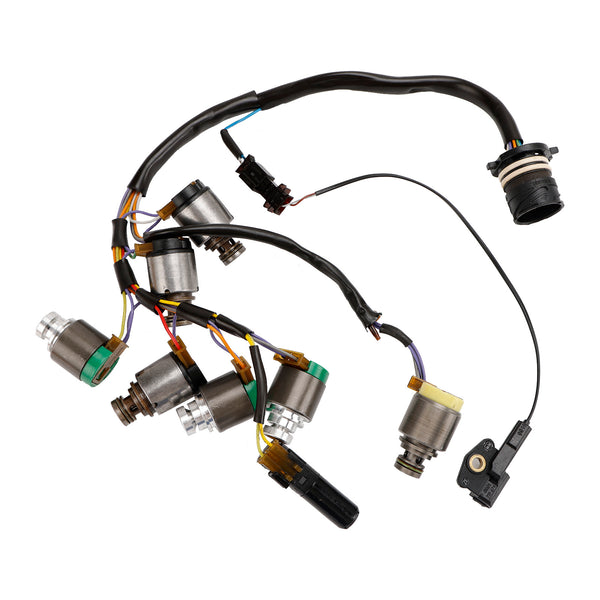 1997-2005 Audi A6 5 SP F/AWD L4 1.8L V6 2.4L 3.0L 7PCS 5HP19 Solenoides de transmisión con arnés interno ZF1068298035 ZF5HP24 ZF5HP19FL Genérico