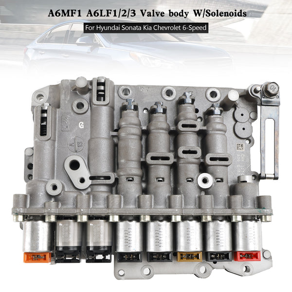 A6MF1 A6LF1/2/3 6-Speed Valve body W/Solenoids For Hyundai Sonata Kia Chevrolet Generic