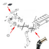 2002/9-2005/9 BMW Serie 5 E60 530d M57N Kit di chiusura EGR per motore diesel generico