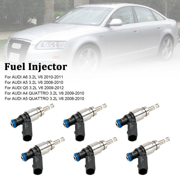 2009–2010 Audi A4 QUATTRO 3,2 l V6 Einspritzdüse 06E906036F 0261500037 Generisch