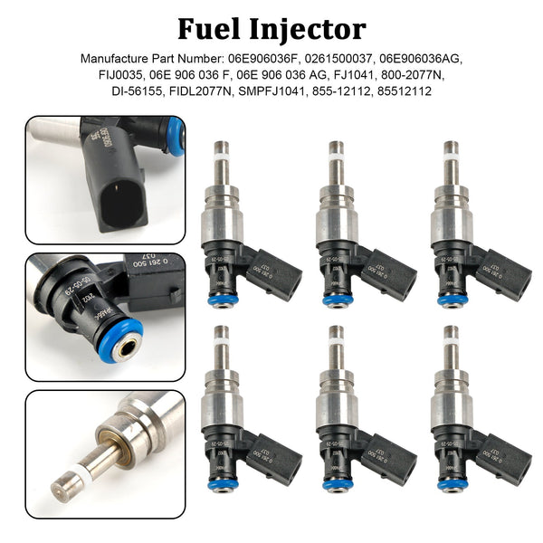 2008-2010 Audi A5 3.2L V6 Inyector de combustible 06E906036F 0261500037 Genérico