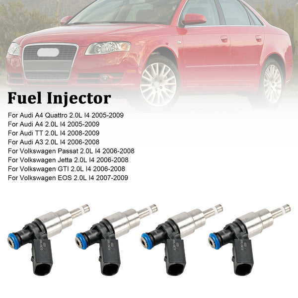 2006-2008 Volkswagen GTI 2.0L I4 Injecteur de carburant 06F906036A 0261500026 Générique