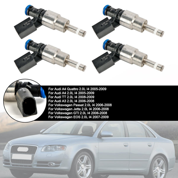 2005-2009 アウディ A4 2.0L I4 燃料インジェクター 06F906036A 0261500021 ジェネリック