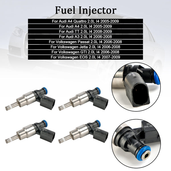 Injecteur de carburant 06F906036A 0261500024 générique de Volkswagen Passat 2.0L I4 2006-2008