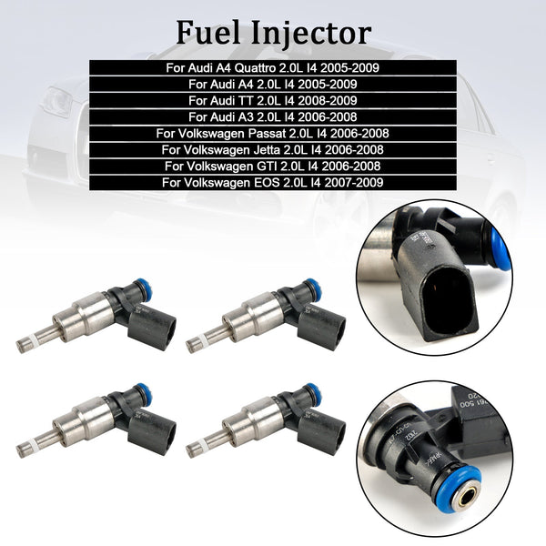 2008-2009 Audi TT 2.0L I4 Fuel Injector 06F906036A 0261500022 Generic