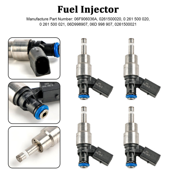 Injecteur de carburant Audi TT 2.0L I4 2008-2009 06F906036A 0261500022 générique