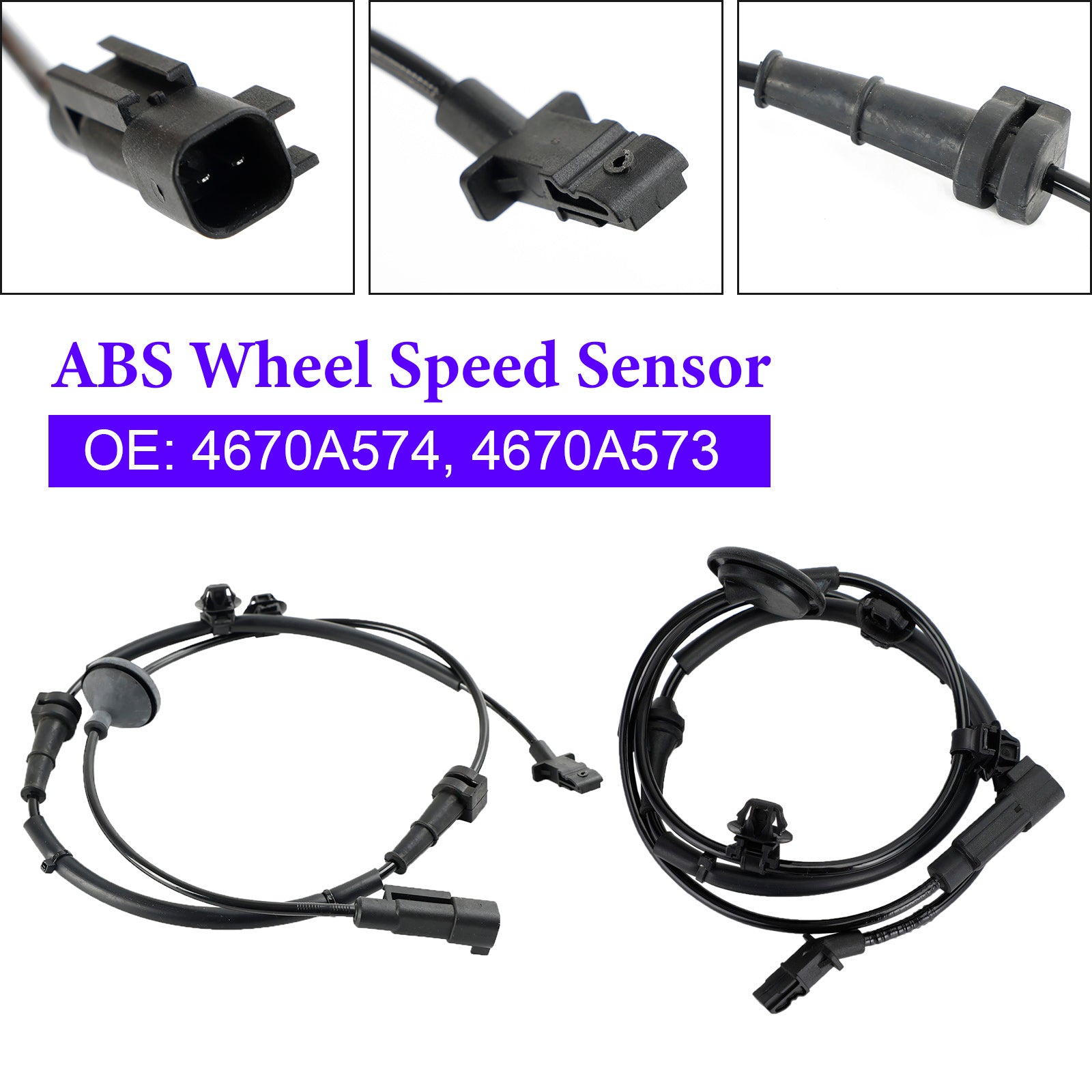 2013-On MITSUBISHI ASX (GA_W_) 2.2 Di-D 2Pcs Rear Left & Right ABS Speed Sensor 4670A574 4670A573