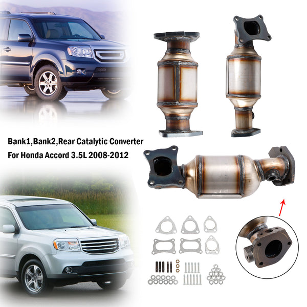 2009–2015 Honda Pilot 3,5 l Katalysator-Set links, rechts und hinten, 45131, 45132, 16447, generisch