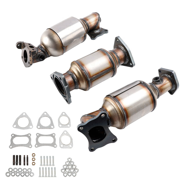 Ensemble de convertisseurs catalytiques gauche, droit et arrière Honda Accord 3,5 L 2008-2012 45131 45132 16447 générique