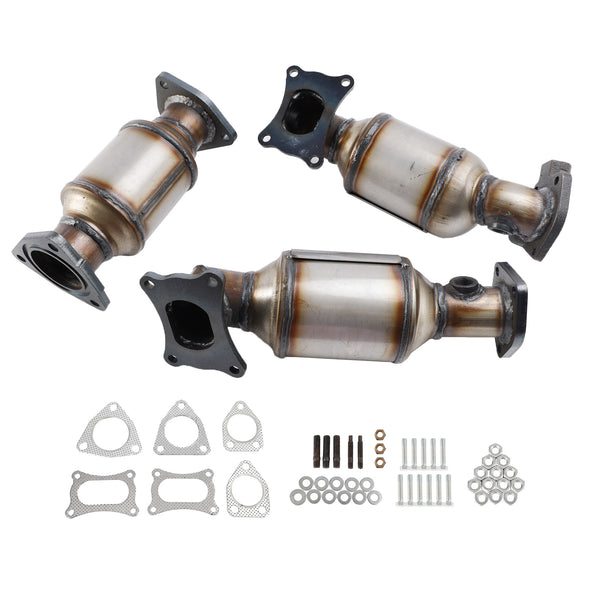 Set convertitori catalitici sinistro, destro e posteriore Honda Odyssey 3.5L 2011-2015 45131 45132 16447 Generico