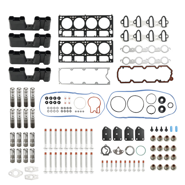 2005-2006 Silverado 1500 5.3L 5328CC 325CID V8 ELECTRIC/GAS 16 Valve AFM Lifter Replacement Kit Head Gasket Set Head Bolts Lifters Guides Fedex Express