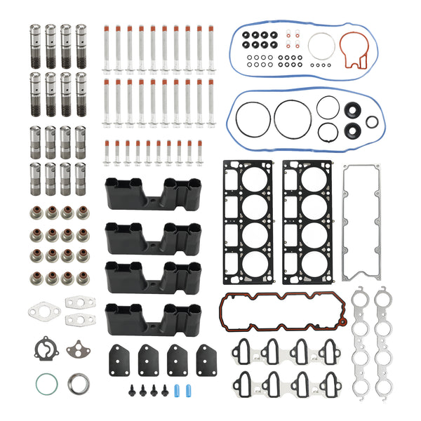 2005-2006 GMC Sierra 1500 5.3L 5328CC 325CID V8 ELÉCTRICO/GAS OHV 16 Válvula AFM Kit de reemplazo de elevador Juego de juntas de cabeza Pernos de cabeza Elevadores Guías Fedex Express Genérico