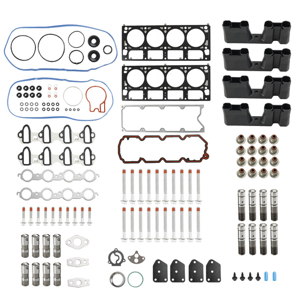 2014 Chevy Suburban 5.3L 5328CC 325CID V8 OHV 16 valvole AFM Kit di sostituzione del sollevatore Set di guarnizioni della testa Bulloni della testa Guide dei sollevatori Fedex Express Generico