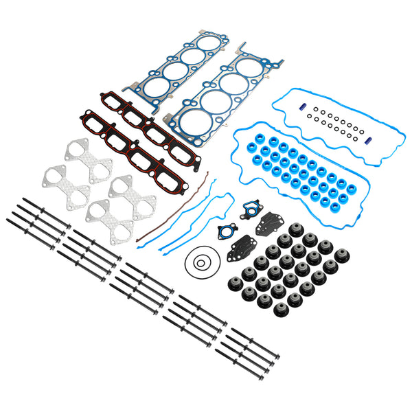 2004-2006 Ford F150 F250 F350 5.4L SOHC 24 valvole set guarnizioni testata HS26306PT ES72798 Generico