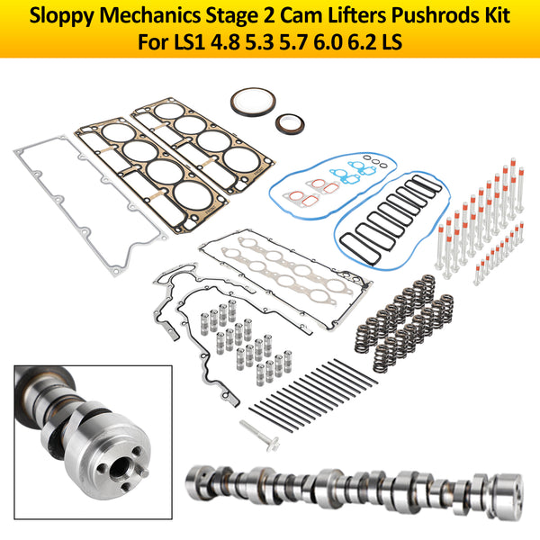 LS1 4.8 5.3 5.7 6.0 6.2 LS Sloppy Mechanics Stage 2 Kit aste punterie sollevatori a camme Generico